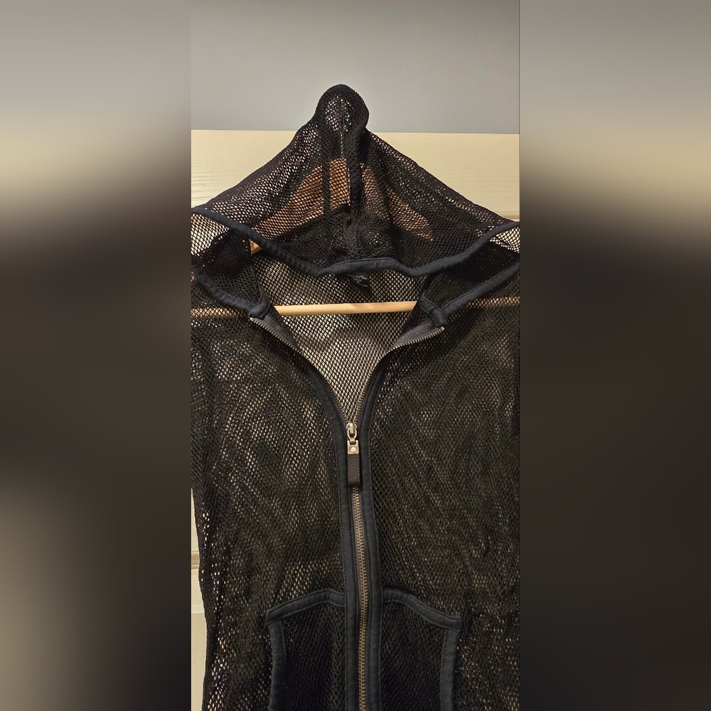 Express Black Mesh Women's Jacket, Small - Picture 3 of 4